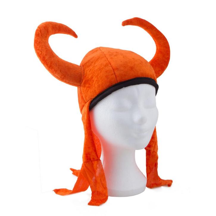 Vikingshelm Muts Oranje, Hobby en Vrije tijd, Feestartikelen, Nieuw, Ophalen of Verzenden