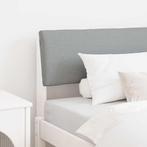 vidaXL Gestoffeerd hoofdbord Lichtgrijs 90 cm Massief, Verzenden, Nieuw, Wit, Hout