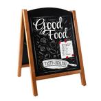 Magnetisch Slide In Krijtstoepbord Hout 60x78 cm, Nieuw in verpakking