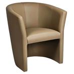 Stoel | PRAG | Kunstleer/Hout | Taupe | Indoor |, Verzenden, Nieuw in verpakking
