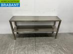 RVS Dubbele Etagère Brug 140 cm Horeca, Ophalen of Verzenden, Nieuw zonder verpakking