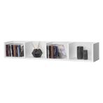 Wandrek Ekero met 4 vakken 95x17x16,5 cm wit, Huis en Inrichting, Woonaccessoires | Wandplanken en Boekenplanken, Verzenden, Nieuw