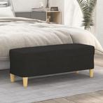 vidaXL Bankje 100x35x41 cm stof zwart, Huis en Inrichting, Verzenden, Nieuw, Stof, Minder dan 150 cm