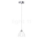 Bruck Silva Hanglamp, chroom glimmend/glas helder/opaal - 11, Verzenden, Nieuw
