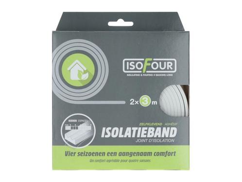 Isofour Tochtband wit E zelfklevend 2x3m, Doe-het-zelf en Verbouw, Isolatie en Afdichting, Ophalen of Verzenden