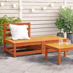 vidaXL Tuinbank zonder armleuning met voetenbank grenenhout, Tuin en Terras, Tuinsets en Loungesets, Verzenden, Nieuw