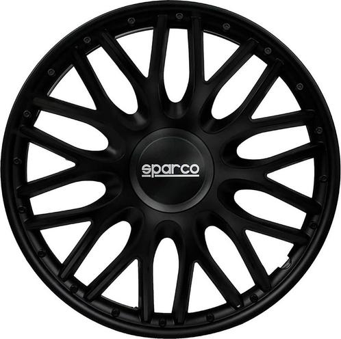 Sparco Wieldoppen Roma 13-inch - Zwart - Set van 4 stuks, Auto diversen, Auto-accessoires, Zo goed als nieuw, Ophalen of Verzenden