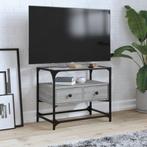 vidaXL Tv-meubel met glazen blad 60x35x51 cm bewerkt hout, Verzenden, Nieuw, Overige houtsoorten