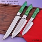 Keukenmes - Chefs knife - pakkahout, roestvrij staal -