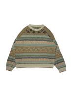 Vintage Nordic Printed Knit Sweater maat S, Kleding | Heren, Ophalen of Verzenden, Zo goed als nieuw, Vintage