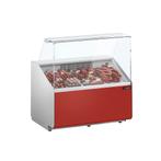 GGM Gastro | Koelvitrine - 1000mm - Donkerrood voorpaneel |, Verzenden, Nieuw in verpakking, Decoratie