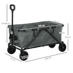 TRUUSK Tuinwagen 120 Kg Belastbaar, Opvouwbare Transportwage, Caravans en Kamperen, Bolderkarren, Verzenden, Nieuw