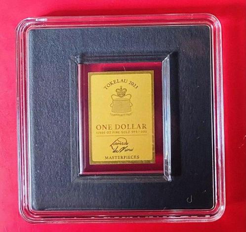 Tokelau. 1 Dollar ND Salvator Mundi - Colorized , 1/500 Oz, Postzegels en Munten, Munten | Europa | Niet-Euromunten