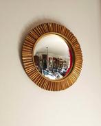 Wandspiegel- Heks Oog / Butler - Glas, Hars - Convex Gouden, Antiek en Kunst