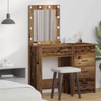 vidaXL Kaptafel met lade Oud Hout 50 x 41 x 135 cm Bewerkt, Huis en Inrichting, Tafels | Kaptafels, Verzenden, Nieuw