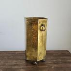 Paraplustandaard/rek - esagonale - Messing - geklopt met, Antiek en Kunst