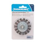 Silverline Staalborstel wiel - getordeerd draad - Ø 75 mm.., Doe-het-zelf en Verbouw, Gereedschap | Slijpmachines, Ophalen of Verzenden