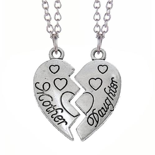 Fako Bijoux® - Vriendschapsketting - Mother Daughter Hartjes, Sieraden, Tassen en Uiterlijk, Kettingen, Verzenden