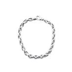 Zilveren anker schakel armband | 19,5 cm (platte cardano), Ophalen of Verzenden, Gebruikt, Overige kleuren, Goud