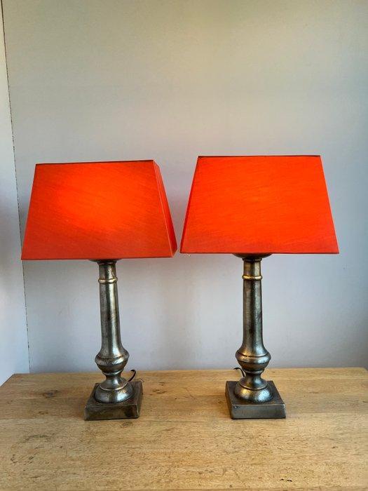 colmore - Tafellamp (2) - XL robuuste staal/zilver mat, Antiek en Kunst, Curiosa en Brocante