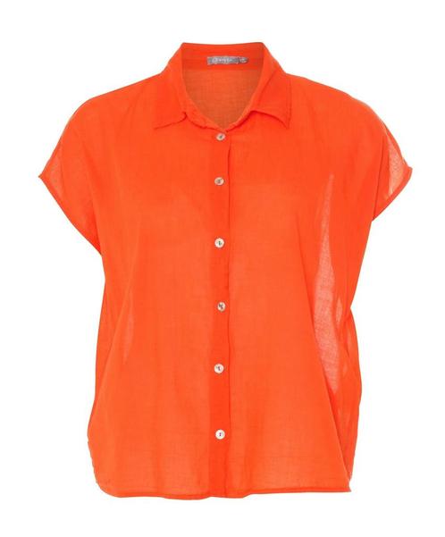 -50% Geisha  Geisha 43340-70 220 blouse with knot coral  maa, Kleding | Dames, Blouses en Tunieken, Nieuw, Verzenden