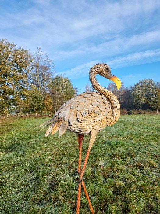 Figuur - Xl Kraanvogel - IJzer, Metaal, Antiek en Kunst, Curiosa en Brocante