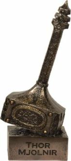 Beeld Mjölnir Bronskleurig - 26 cm, Verzamelen, Nieuw, Verzenden