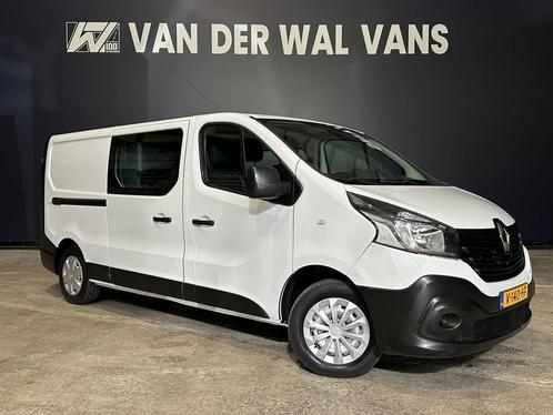 Renault Trafic 1.6 dCi L2H1 Dubbele cabine Euro6 Airco |, Auto's, Bestelauto's, Handgeschakeld, Diesel, Wit, Renault, Ophalen of Verzenden