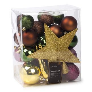 Kerstballen set | Decoris | 33 stuks, Diversen, Kerst, Nieuw, Verzenden