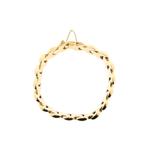 Gouden Bismarck schakel armband | 19 cm (veiligheidketting), Sieraden, Tassen en Uiterlijk, Armbanden, Ophalen of Verzenden, Gebruikt