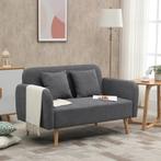 TRUUSK Dubbelbank Loveseat Met Kussen, Verstelbare Voetenste, Verzenden, Nieuw