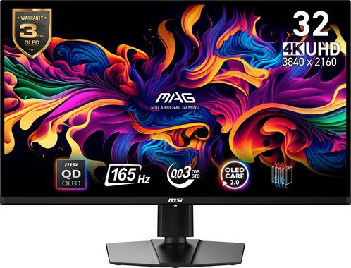 MSI MAG 321UP QD-OLED Zwart Doosschade, Computers en Software, Monitoren, IPS, Minder dan 1 ms, Ultra HD (4K), Refurbished, Ophalen of Verzenden