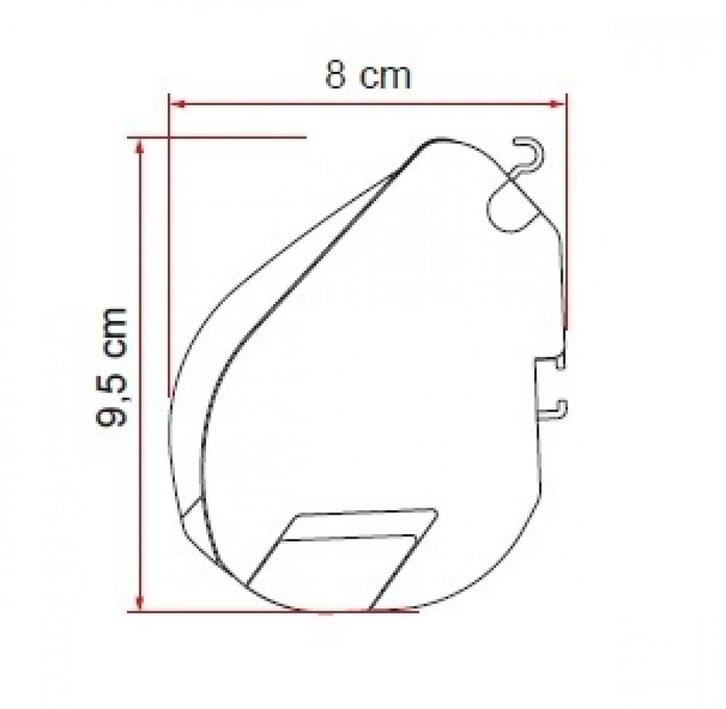 Fiamma F35Pro 250 Deep Black-Royal Grey, Caravans en Kamperen, Voortenten en Luifels, Ophalen of Verzenden