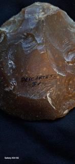 Paleolithisch Vuursteen Biface France, de Pressigny, Verzamelen, Mineralen en Fossielen