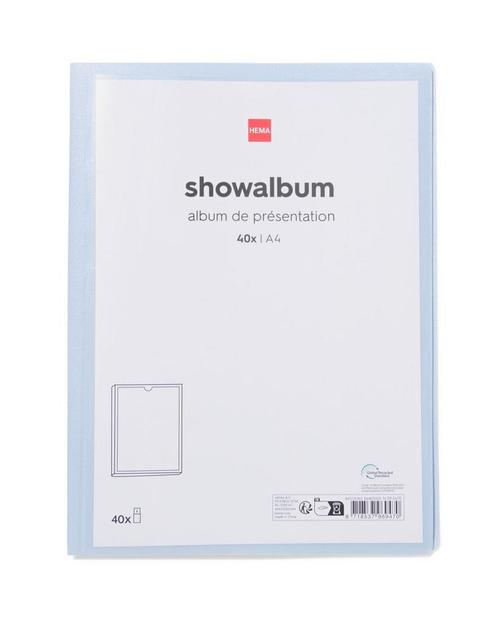 HEMA Showalbum A4 lichtblauw, Diversen, Agenda's, Nieuw, Verzenden