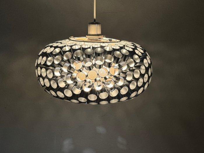 Design hanglamp uit aluminium – jaren 80 – speels lichtspel, Antiek en Kunst, Curiosa en Brocante