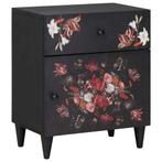 vidaXL Nachtkastje Multikleur 50 x 33 x 60 cm Massief Mango, Verzenden, Nieuw, 55 tot 70 cm, 45 tot 65 cm