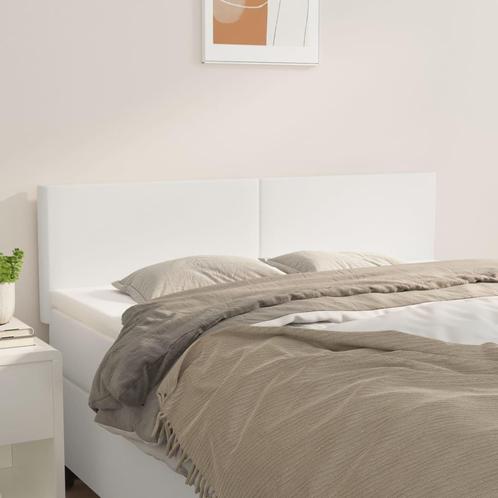vidaXL Hoofdborden 2 st 72x5x78/88 cm kunstleer wit, Huis en Inrichting, Slaapkamer | Bedden, Wit, Nieuw, Overige materialen, Verzenden