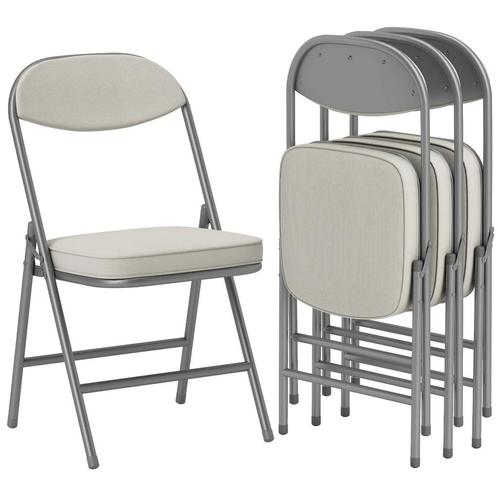 TRUUSK Set Van 4 Vouwstoelen Campingstoel Met Gevoerde Rugle, Huis en Inrichting, Stoelen, Nieuw, Verzenden