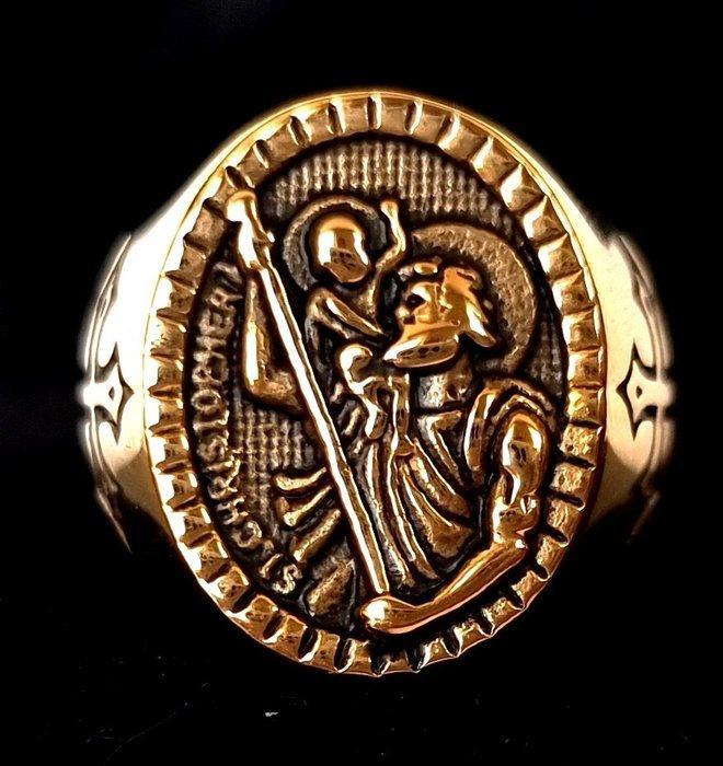 Chevalière - Saint Christophe & Croix Pattée - Verdedig de, Antiek en Kunst, Antiek | Boeken en Bijbels