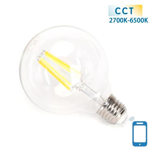 Globe E27 gloeilamp 6W WiFi CCT 2700K-6500K | G95 - warmwit, Huis en Inrichting, Lampen | Overige, Nieuw, Verzenden