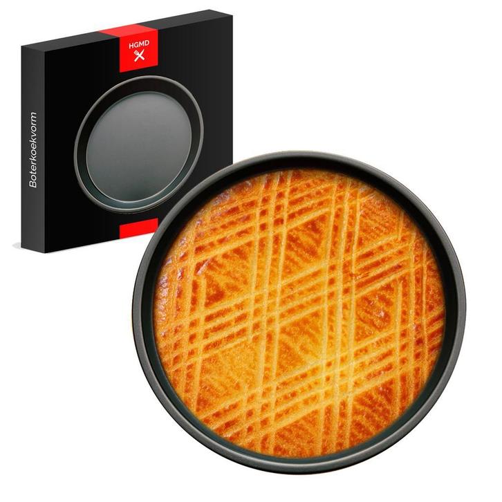 HGMD Boterkoekvorm Ø21,5 - Inclusief 50 Bakpapiertjes - Rond, Huis en Inrichting, Keuken | Keukenbenodigdheden, Nieuw, Verzenden