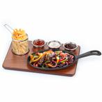 GGM Gastro | Fajita serveerset - 6 stuks - Gietijzeren pan |, Verzenden