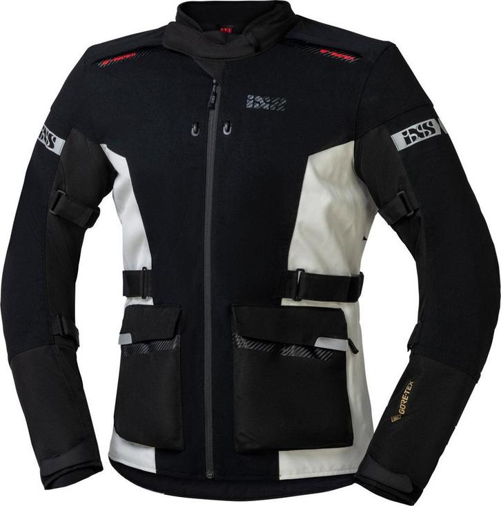IXSHorizon-GTXZwartWitteTextielMotorjas, Motoren, Kleding | Motorkleding, Heren, Nieuw met kaartje, Jas | textiel, Verzenden