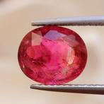 1 pcs Rood, Roze Toermalijn - 3.05 ct - Instituto Gemólogico, Sieraden, Tassen en Uiterlijk, Edelstenen, Nieuw