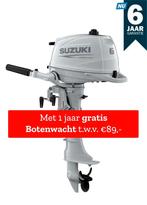 Suzuki buitenboordmotor 6pk - DF6A - Kortsstaart - Wit, Ophalen of Verzenden, Nieuw, Benzine, 5 tot 10 pk