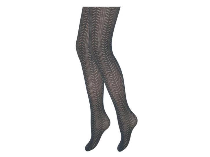 Panty - Gestreept motief - Grijs, Kleding | Dames, Leggings, Maillots en Panty's, Verzenden