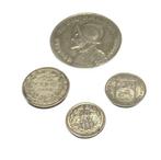 . Panama, Nederland, Venezuela 4 Rare Silver coins 1906 to