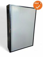 Roldeurkast - Basic - 195x127x45 - Zwart met grijze deur..., Werkplek, Ophalen of Verzenden, Gebruikt, Kast