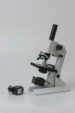 Euromex Microscoop compleet met kruistafel en glaasjes!, Ophalen of Verzenden, Nieuw, Minder dan 400x, Biologische microscoop